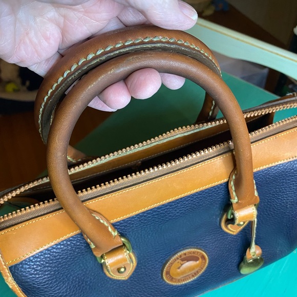 Vintage Dooney and Bourke Blue Satchel - Picture 7 of 12